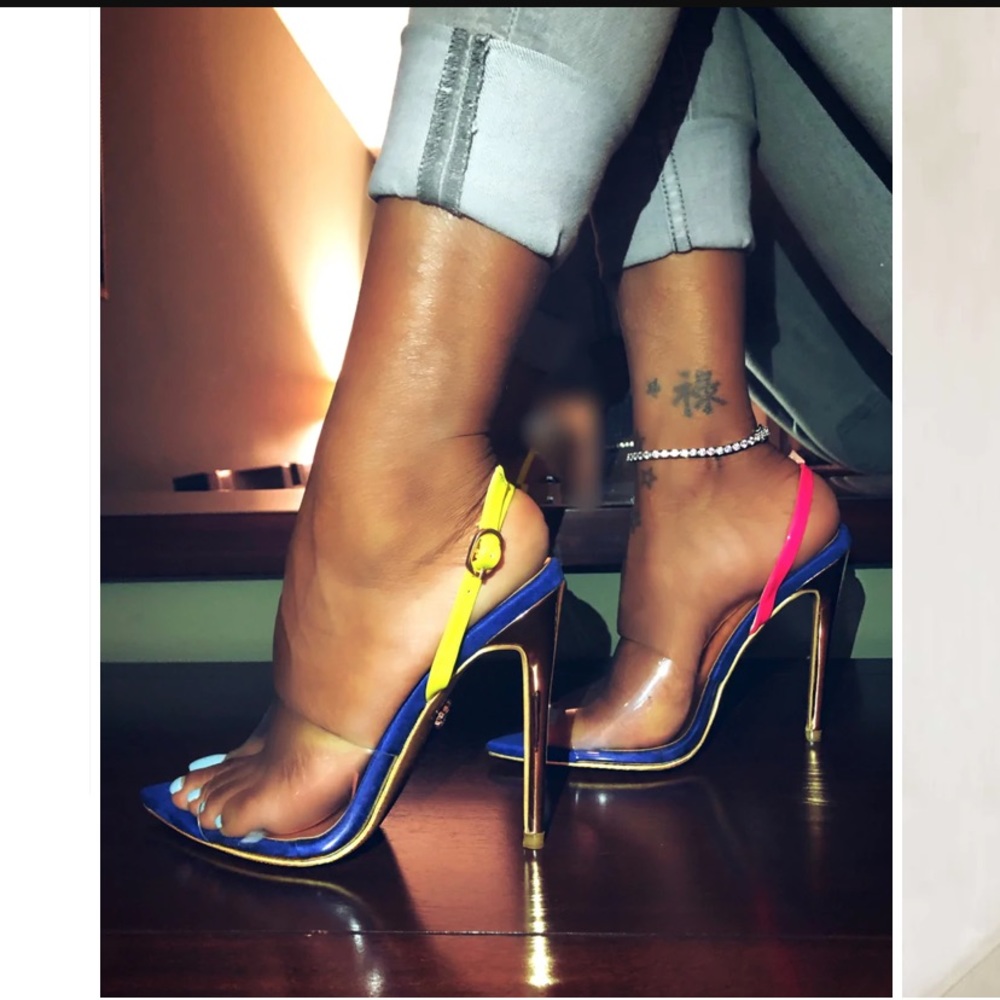 SYBG by Sybille Guichard the Perfect Match PVC Multicolor Sandals!